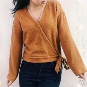 Madewell Textured Wrap Top